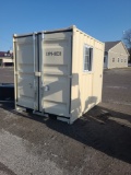 9' Container / Portable Office w/ Man Door & Window
