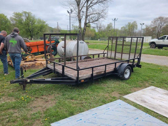 6.5' x 12' Single Axle Utility Trailer - No Title