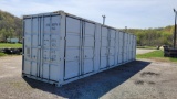 40' High Cube Shipping Container w/ 4 Side Doors