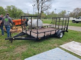 6.5' x 12' Single Axle Utility Trailer - No Title