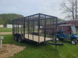 Centex 16' Landscape Trailer w/ Cage - No Title