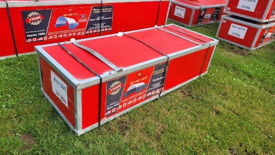 Gold Mountain 20' x 40' x 6'6" Dome Storage Shelter Arches