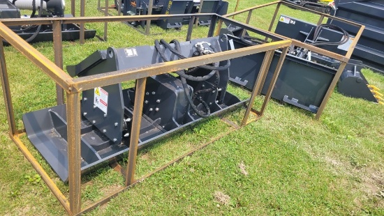 LandHonor Model VPC-11-72W Vibratory Plate Compactor Skid Steer Attachment