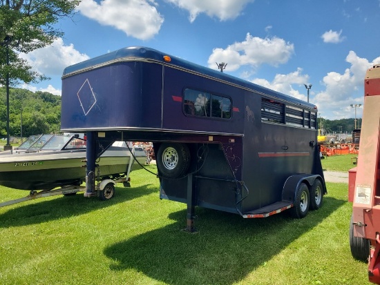 1997 Adams 2 Horse Slant Trailer w/ Living Quarters