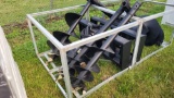 Skid Loader Auger Attachment w/ 3 Bits