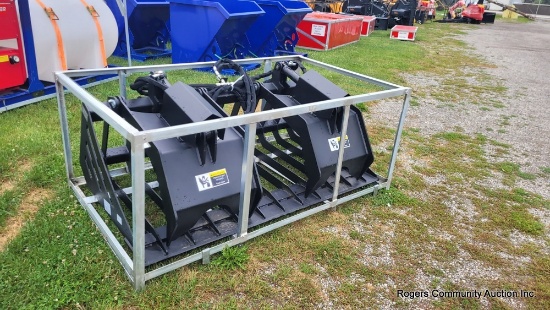 72" Rock & Root Grapple Bucket - Unused