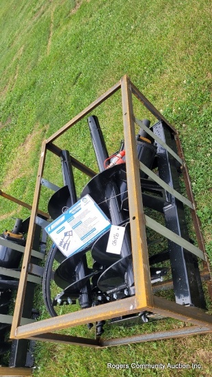 AGT Skid Steer Auger Attachment w/ 3 Bits