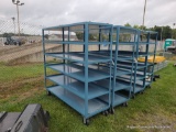 Blue 5 Shelf Heavy Duty Cart
