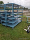Blue 5 Shelf Heavy Duty Cart