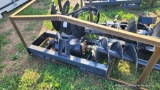Skid Steer Auger Attachment w/ 2 Bits