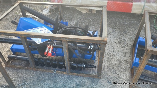 AGT Heavy Duty Skid Steer Auger w/ 3 Bits
