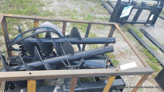 AGT Heavy Duty Skid Steer Auger w/ 3 Bits