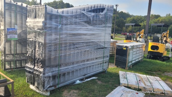 Greatbear 20' Bi-Parting Driveway Gates w/ Deer Scene