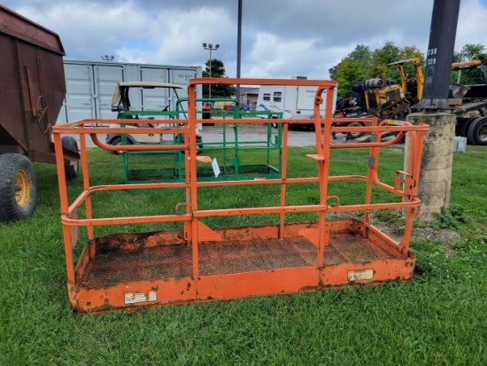 Orange JLG Manlift  Basket