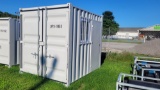 9' Container w/ 1 man door, 1 window and double doors