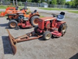 C121 Wheel Horse Mower w/ Plow & Tire Chains - Needs Battery