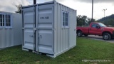 9' Container w/ 1 man door, 1 window and double doors