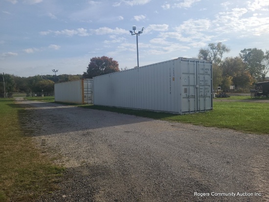 40' High Cube Shipping Container w/ 4 Side Doors