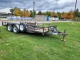 2009 7'x16' Tandem Axle Trailer w/ Winch - Certificate of Origin