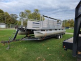 1988 24ft Sylvan Pontoon Boat w/ 50hp 2010 Honda Motor