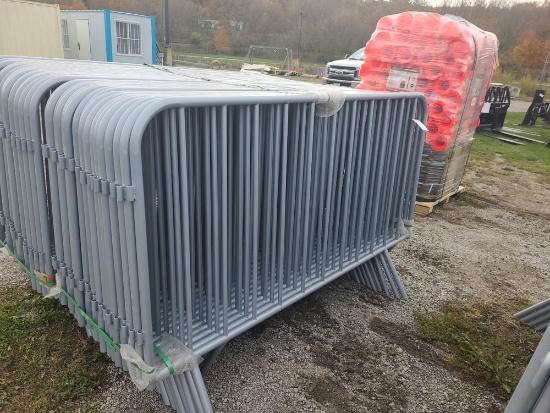 20 - 6' Sections Crowd Control Panels