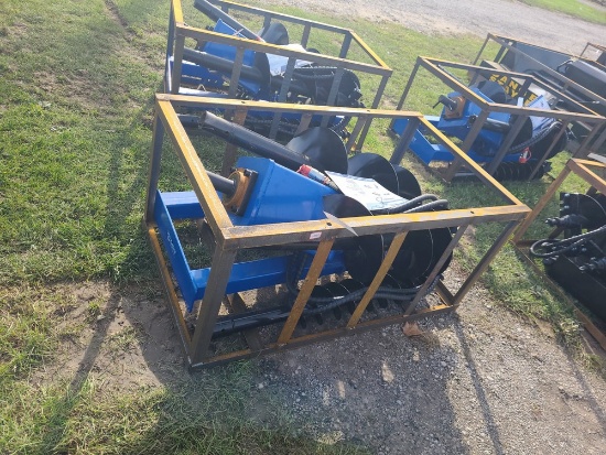 Agrotk Heavy Duty Skid Steer Auger w/ 3 Bits
