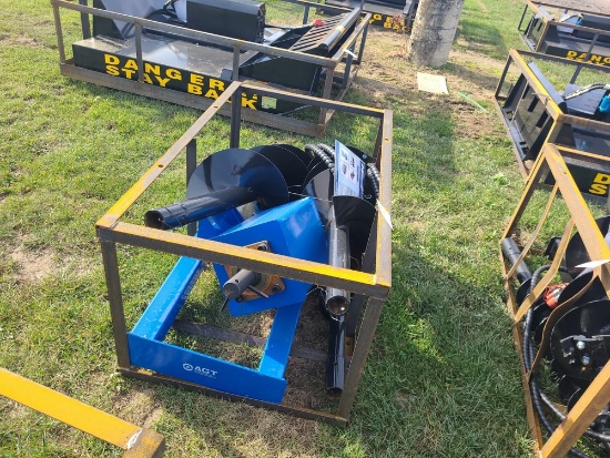 Agrotk Heavy Duty Skid Steer Auger w/ 3 Bits