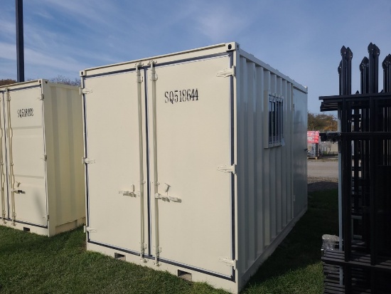 8' x 12' Portable Office / Storage w/ Man Door and Window