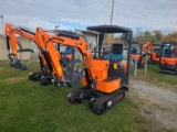AGT L12 Mini Excavator w/ 13.5 HP engine - Orange