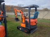 AGT L12 Mini Excavator w/ 13.5 HP engine - Orange