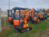 AGT L12 Mini Excavator w/ 13.5 HP engine - Orange