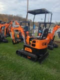 AGT QH12 Mini Excavator w/ 13.5 HP engine - Orange