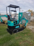 AGT QH12 Mini Excavator w/ 13.5 HP engine - Green