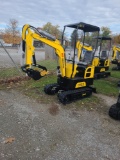 AGT QH12 Mini Excavator w/ 13.5 HP engine - Yellow