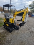 AGT QH12 Mini Excavator w/ 13.5 HP engine - Yellow