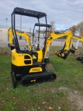 AGT QH12 Mini Excavator w/ 13.5 HP engine - Yellow