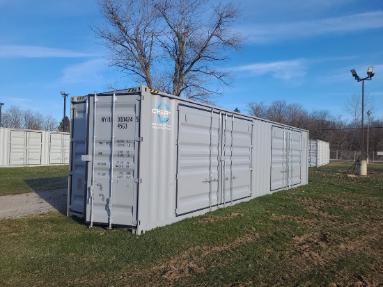 40' High Cube Container w/ 2 Large Side Doors