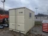 12' Container w/ Man Door & Window