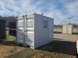 10' Storage / Office Container w/ Man Door & Wondow
