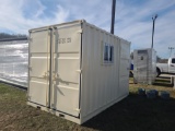 12' Storage / Office Container w/ Man Door & Window