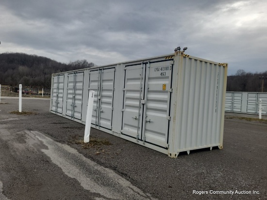 40' High Cube Shipping Container w/ 4 Side Doors