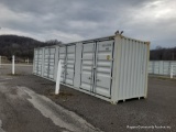 40' High Cube Shipping Container w/ 4 Side Doors