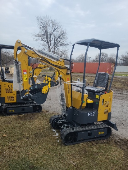 AGT H12 Mini Excavator - Yellow