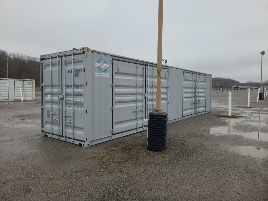 40' High Cube Container w/ 2 Side Doors