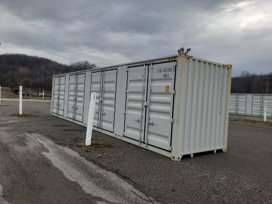 40' High Cube Shipping Container w/ 4 Side Doors