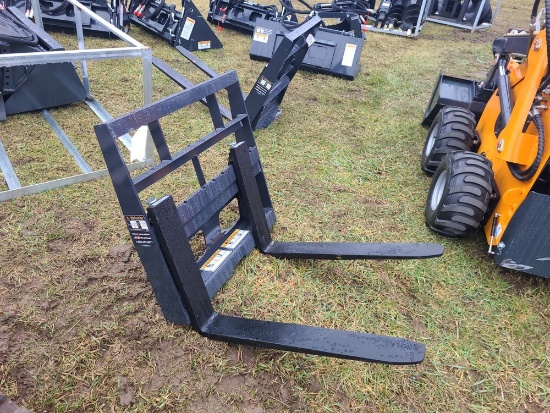 Wolverine Mini Skid Loader Fork Attachment