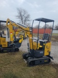 AGT H12 Mini Excavator - Yellow