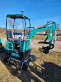 AGT QH12 Mini Excavator - Green