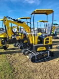 AGT QH12 Mini Excavator - Yellow