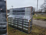 25 Drawer Tool Bench w/ 2 Cabinets - 10' Long